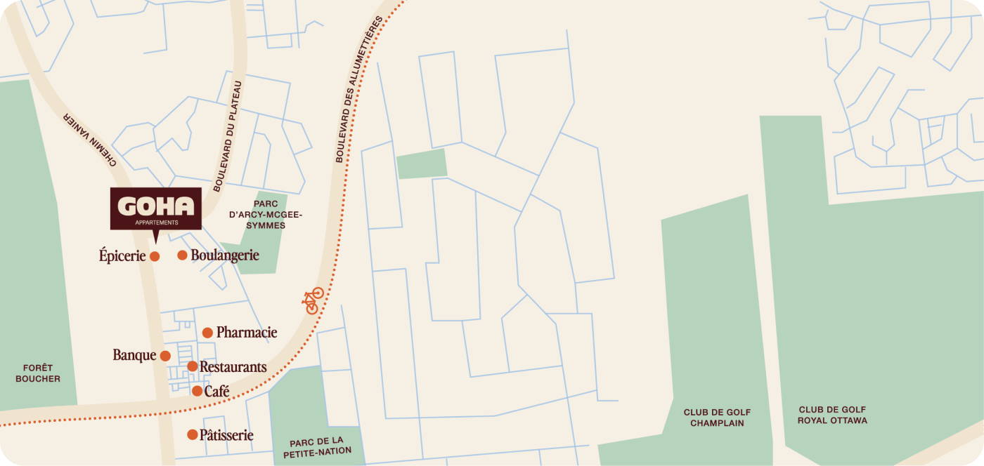 Carte du quartier de Goha